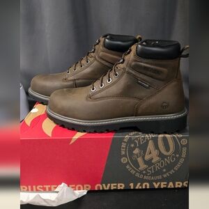 Wolverine Men's Dark Brown Leather Boots NWT